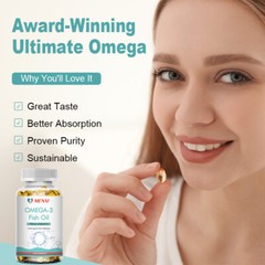 Fish Oil 3600 mg with Omega 3 EPA & DHA – Triple Strength Omega 3 Supplement