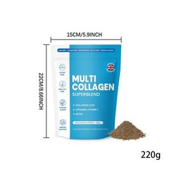 Multi Collagen Superblend Elevate Sealed Collagen Powder Chocolate Flavor,220g;