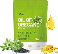 VivoNu Oil of Oregano Capsules | 6000mg Oil of Oregano with Black Seed Oil