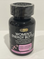 Himiyer Womens Energy Bottle Collagen & Biotin-60 Veggie Caps – Exp 01/27