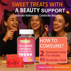 (2 Pack) Collagen Gummies for Hair Skin and Nail, Premium Collagen Supplement