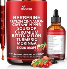 14-in-1 Liposomal Berberine with Ceylon Cinnamon Drops – 2 FL OZ Wellness Boost