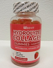 Weevit Hydrolyzed Collagen Gummies 4 Factory Sealed Bottles 60 gummies ea bottle