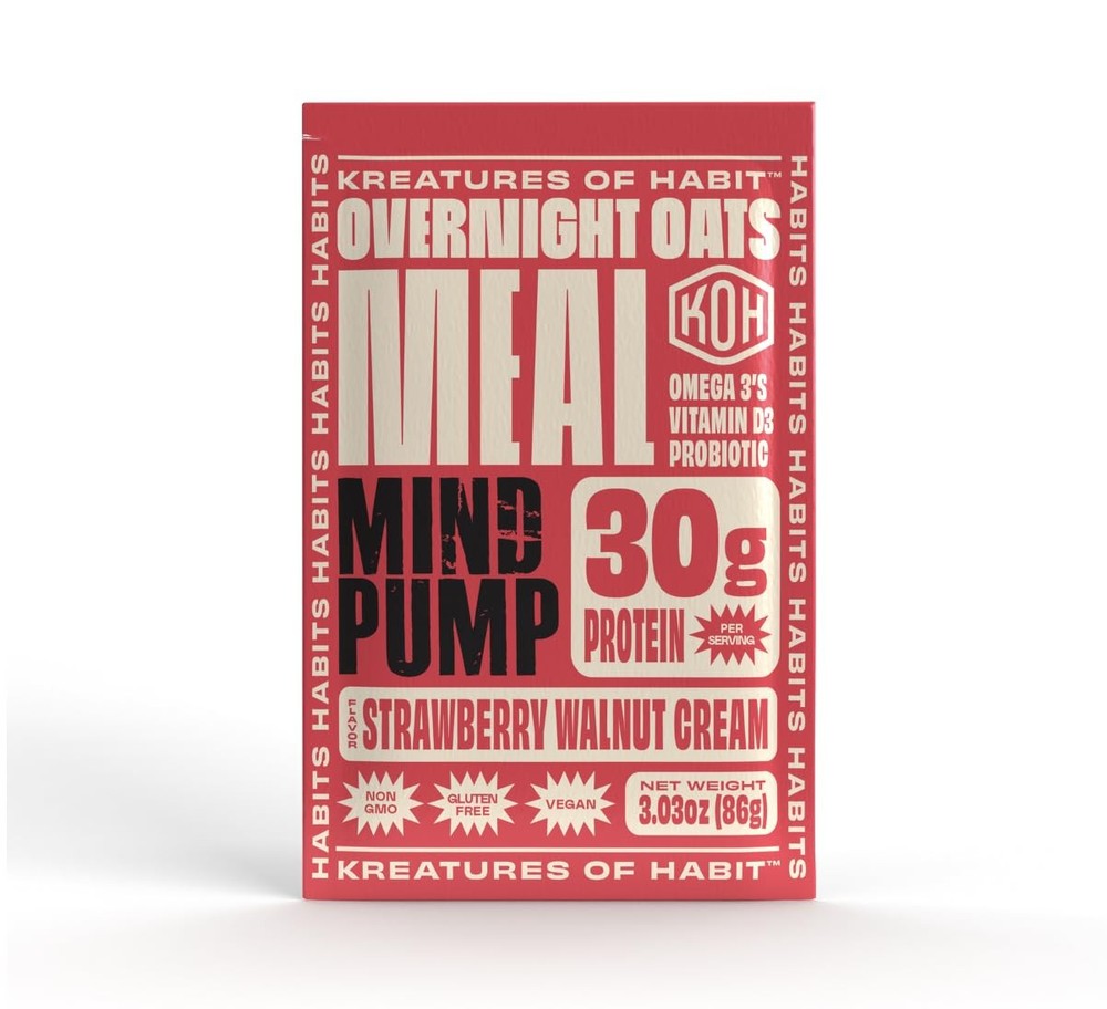 Kreatures of Habit MEAL ONE | Overnight & Instant Oats 3.03 Ounce (Pack 7)