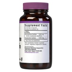 Bluebonnet Glucosamine Chondroitin Sulfate 120 Vegetable Capsules, Joint Health