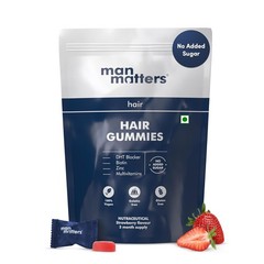 Man Matters Biotin Hair Gummies | 90 Day Pack For Stronger and Healthier Hair