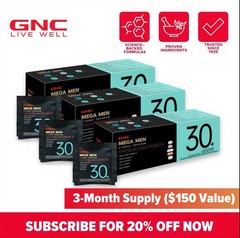 GNC Mega Men Vitapak Program 30+ Daily Vitamins for Men 1-Month Supply