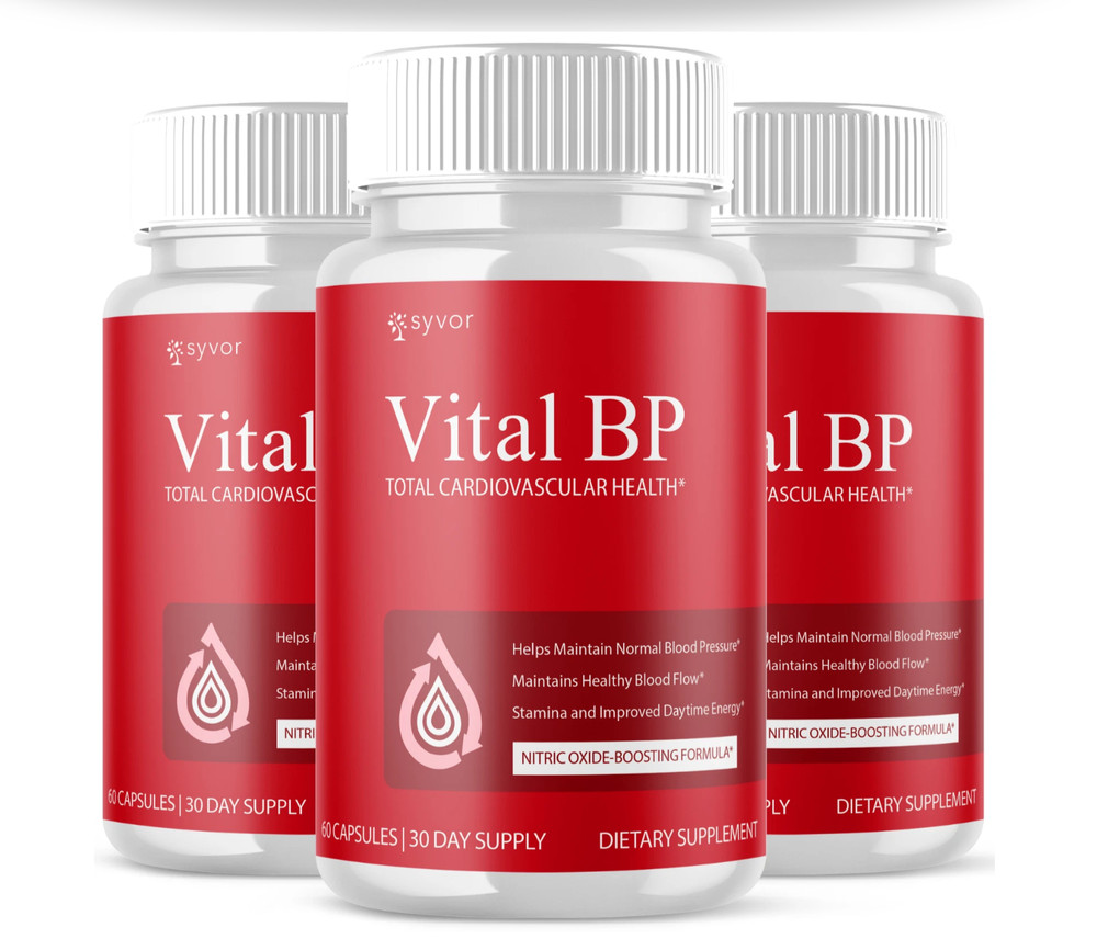 (3 Pack) Vital BP Advanced Blood Support Vitamin Formula VitalBP 180 Capsules