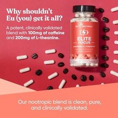 Powerful Caffeine L-Theanine Capsules for Smooth Focus and Energy – 120 Softcaps