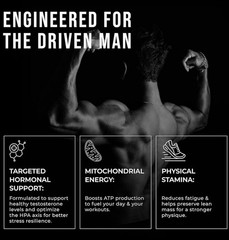 ERODUS Men Herbal Supplement Powder Ashwagandha Energy Vitality Support 30 Serv.