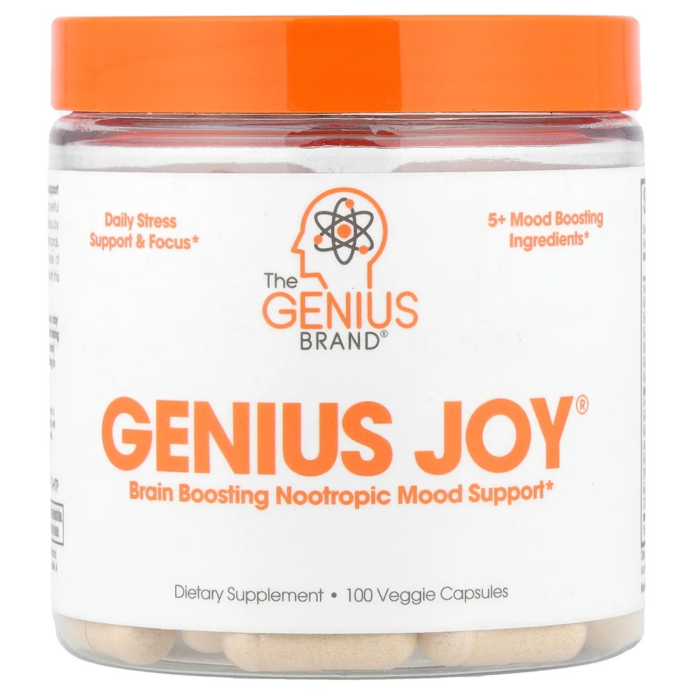 2 X The Genius Brand, Genius Joy�, 100 Veggie Capsules