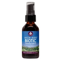 WishGarden Herbs Kick-Ass Biotic, Echinacea Goldenseal Propolis & Usnea Liqui…