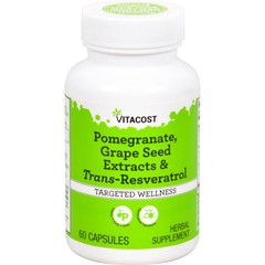 Pomegranate, Grape Seed Extracts & Trans-Resveratrol, 60 Capsules