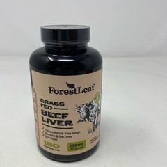ForestLeaf Grass Fed Beef Liver 750mg, 180ct Capsules