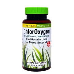 Herbs Etc. ChlorOxygen, Chlorophyll Concentrate Dietary Supplement, 60 Softge…