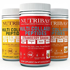 Multi Collagen Powder Multi Pack, with Vitamin C Biotin HA MCT | Nutribas