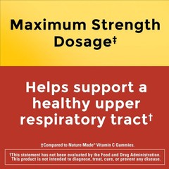 Maximum Strength Dosage Vitamin C Gummies, 1000mg per Serving, 120 Count