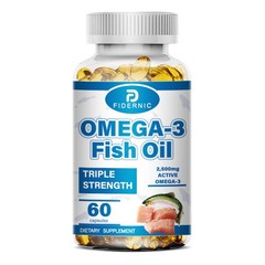 Triple Strength Omega-3 Fish Oil, 2500mg Support Heart, Brain & Joint Health