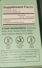 Lianhuacun Hydrogen Water Tablets, 8 PPM Hydrogen, 60 Tablets Exp. 4/2028