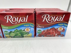 Royal Gelatin Sugar Free Variety Pack of 12-3 Boxes Each Flavor