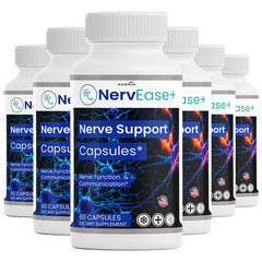 (6 Pack) Nervease Advanced Nerve Support Strength Formula Nerve Ease Capsules