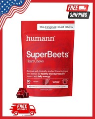 HumanN SuperBeets Heart Chews, Beet Root Powder Support Energy Supplement