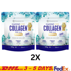 2 X KINOHIMITSU Marine Gem Collagen 180g – Firm Tighten & Whiten skin