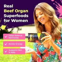 3PCS Primal Queen Supplement for Women 60 CountsBeef Organ Free Shipping !