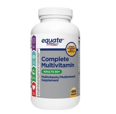 Equate Complete Multivitamin/Multimineral Supplement Tablets, Adults 50+, 450 Co
