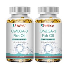 1-4 Bottles Omega 3 Fish Oil Capsules Strength 3600 mg EPA & DHA Joint Support