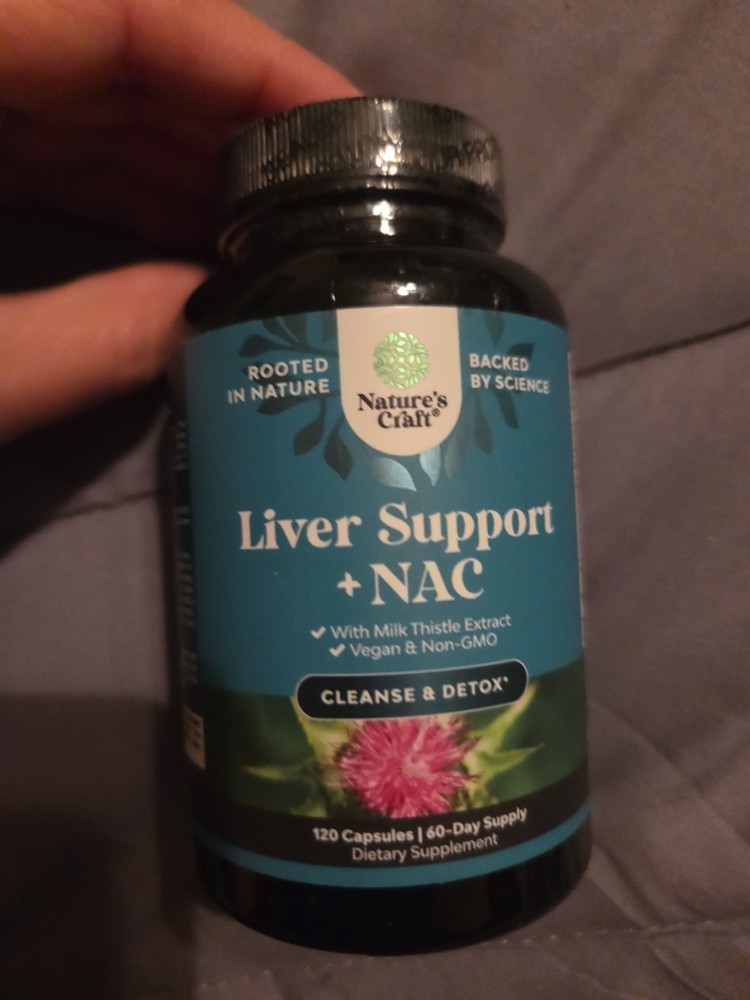 Nature’s Craft Liver Support + NAC *LARGER 120ct Exp 03/29 Cleanse & Detox