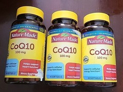 (3) Nature Made CoQ10 100mg (40 Gels Each) ~EXP: 3/28