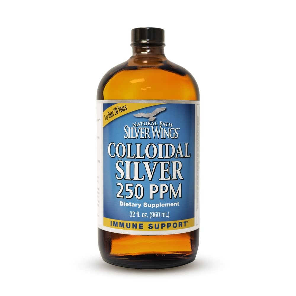 Natural Path Silver Wings Colloidal Silver Liquid Enhanced Immune Support Su…
