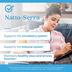 Doctor’s Best Natto Serra for Men & Women – 90 Count (Pack of 1), No Color