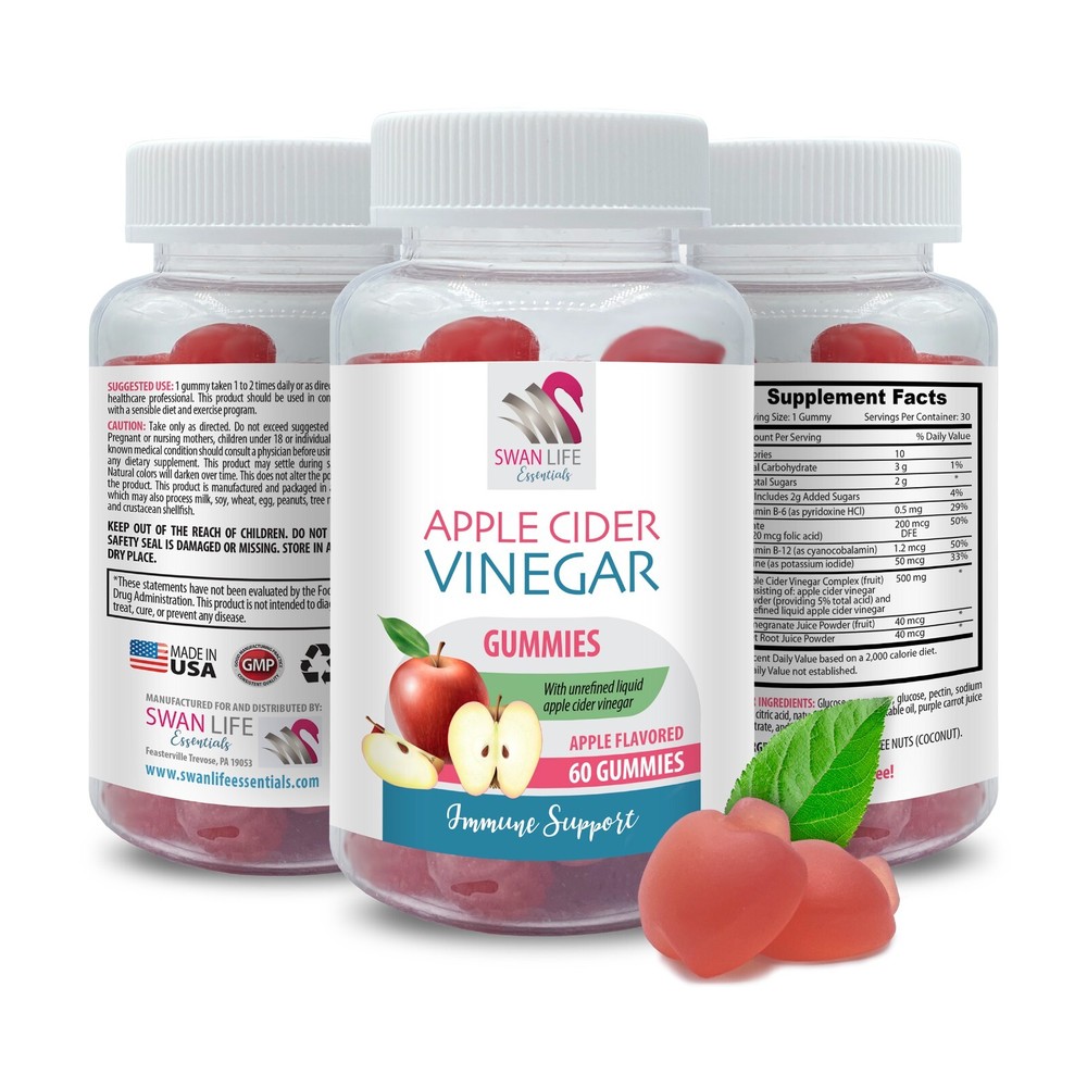 Refreshing gummies – APPLE CIDER VINEGAR – Balanced choice 1 Bottle 60 Gummies
