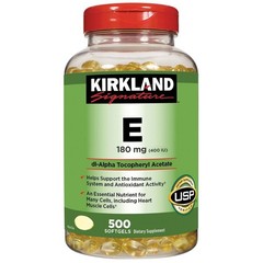 Kirkland Signature Vitamin E 180 mg 500 Softgels Antioxidant Supplement NEW