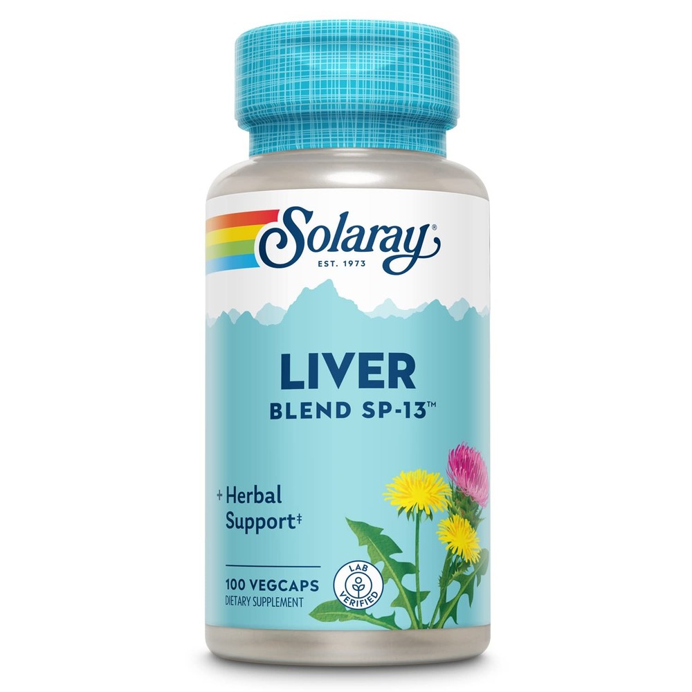 SOLARAY Liver Blend SP-13 – Traditional Herbal Support 100 Count (Pack of 1)