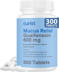 Curist Guaifenesin 600 mg Extended Release Tablets (300 300 Count (Pack of 1)