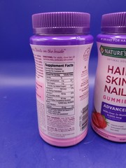 2 Pack Nature’s Bounty Advanced Hair Skin Nails Gummies 6000mcg 80Ct Exp 12/26