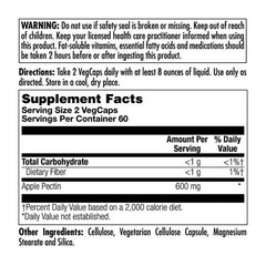 Apple Pectin 600 mg 120 Caps By Kal
