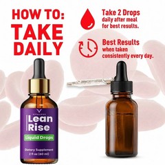 (2 Pack) Lean Rise Drops Natural Health & Fitness Formula Lean Rise 60ml