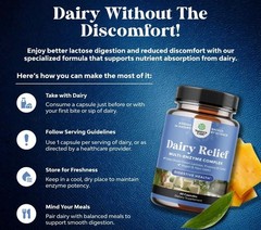 Nature’s Craft Dairy Relief Lactose Intolerance Multi-Enzyme 60 caps, Exp. 12/27