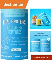 Collagen Peptides Powder 9.33 OZ – Unflavored, Boosts Hair, Skin & Joint Health