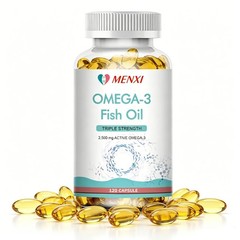 120Pills Omega 3 Fish Oil Capsules 3x Strength EPA & DHA Highest Potency 2160mg