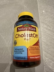 Nature Made CholestOff Plus 210 Softgels Plant Sterols Exp 2026 AUG