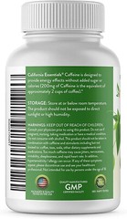 California Essentials Caffeine Pills – 200mg – 120 Tablets – Free Shipping