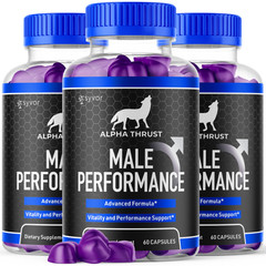 Alpha Thrust Men’s Gummies Advanced Pro Formula Chewable Supplement 180 Gummies