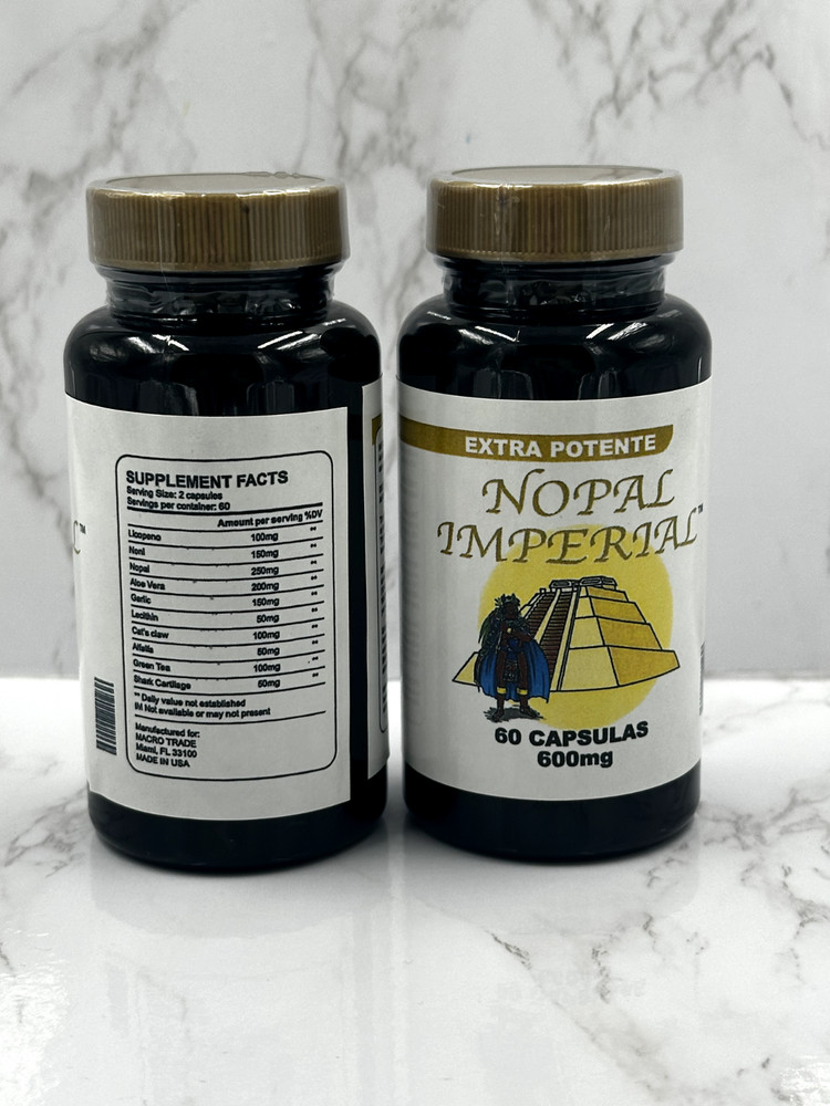 NOPAL IMPERIAL WEIGHT LOSS IMMUNE SYSTEM SUPPORT FAT LOSS CACTUS ALOE VERA PILLS