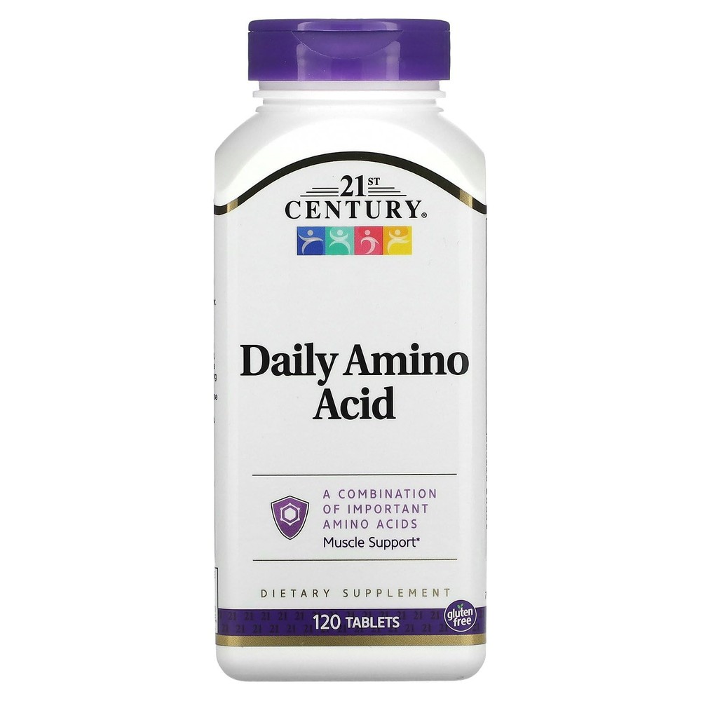 21st Century Daily Amino Acid Maximum Strength 120 Tablets Muscle Support
