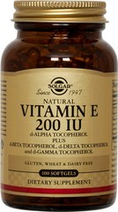 Solgar Vitamin E 200 IU & Mixed Tocopherols 100 Softgels